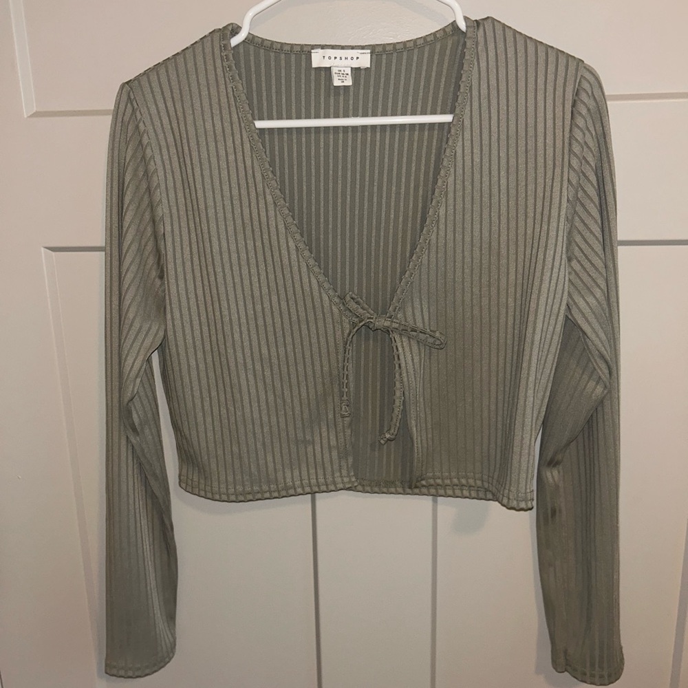 Olive Topshop crop top